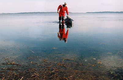 Jürgen auf dem Großen Jasmunder Bodden